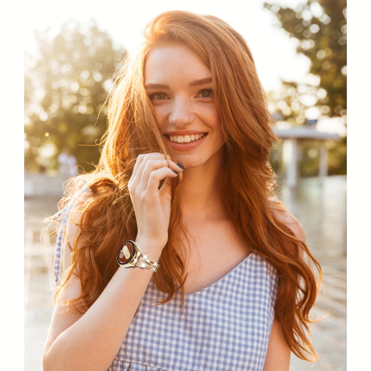 Rhinestone Bowknot Samsung Galaxy Watch Band for Women — BIIFAKOO Elegant Bracelet Strap, Fits Galaxy Watch 7/FE/6/5/2 40-47mm, Stylish Gift