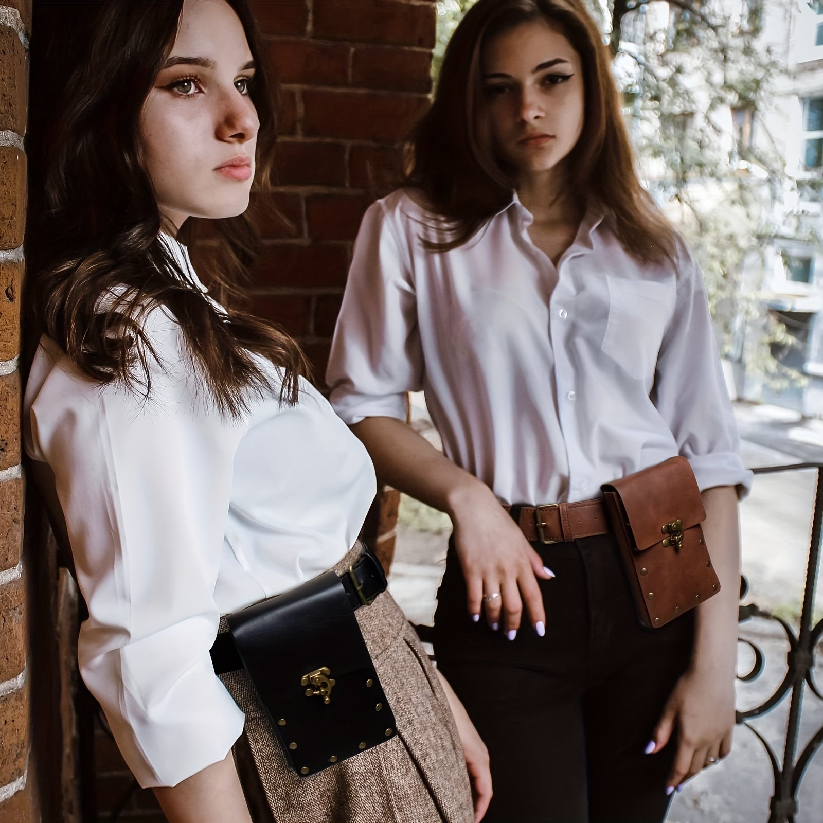 Retro Faux Leather Belt Pouch Featuring a Hanging Ring, Perfect for Renaissance Fairs, Halloween Costumes, And Artistic Cosplay