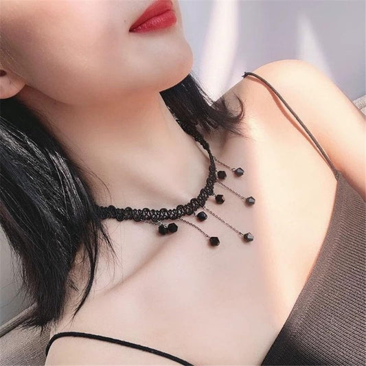 Black 20pcs Velvet Choker Necklace Tattoo Lace Gothic Classic Necklace Collar Clavicle Chain Necklace for Women Y2k Necklace Jewelry Gift