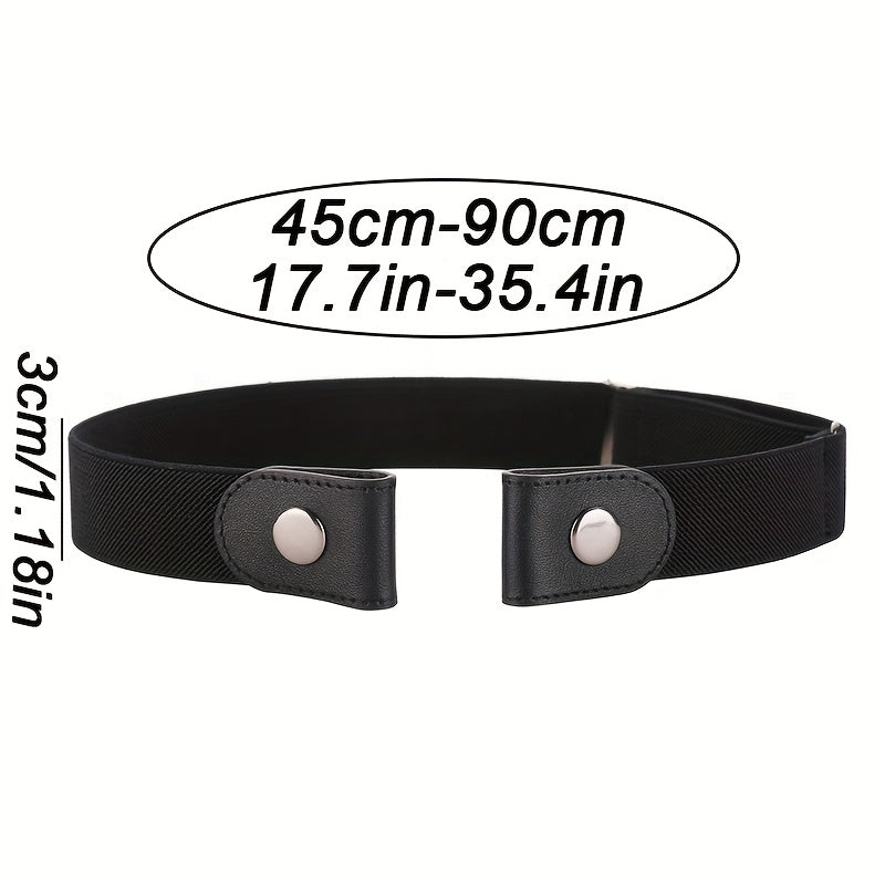 4pcs Simple Buckle-less Elastic Waistbands, Adjustable Invisible Elastic Waistband, Fashionable And Versatile Women's Accessories - Lightweight Design, From Casual to Formal Occasions