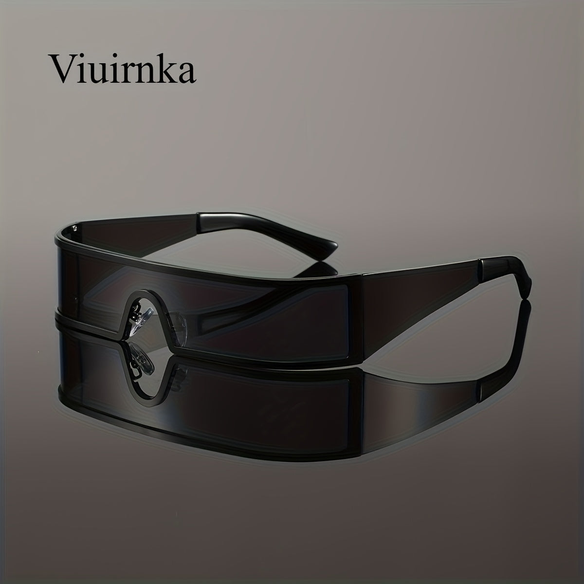 Cyberpunk Metal Wraparound Glasses for Men – Wide Temple Futuristic Design with Case, Lightweight Street Style Fashion Eyewear, Perfect Halloween & Christmas Gift for Cool Event Wear
