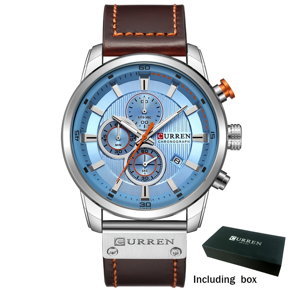 [Men | Quartz] Chronograph Sport Men Watches | Men's Wrist Date Quartz Wristwatch