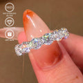 [Holidays Special Birthdays] 1 S925 Moissanite Wedding Ring With Sparkling Light, Perfect For Holidays And Special Birthdays, Birthday Jewelry | Elegant Ring Design | Ring, Moissanite Ring, Total Weight Of The Product (2.74g)