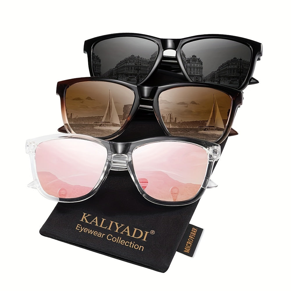 3pcs KALIYADI Valentine's Day Official Promotion Women's -Polarized -Women's Trendy for suitable for decoration,, shopping, street photography, and