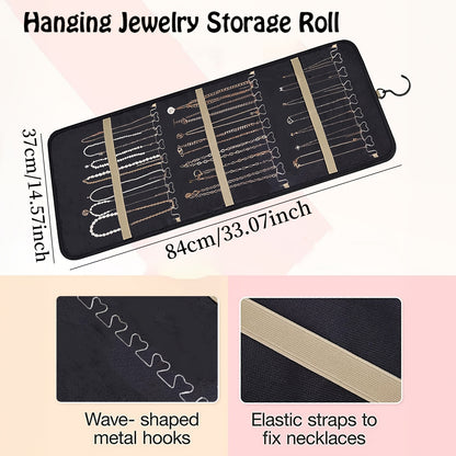 Hanging Jewelry Organizer Dual Sided 360 Degree Rotating Hanger for Earrings Bracelets Rings Necklaces Chains Wall Door Closet Storage Holder