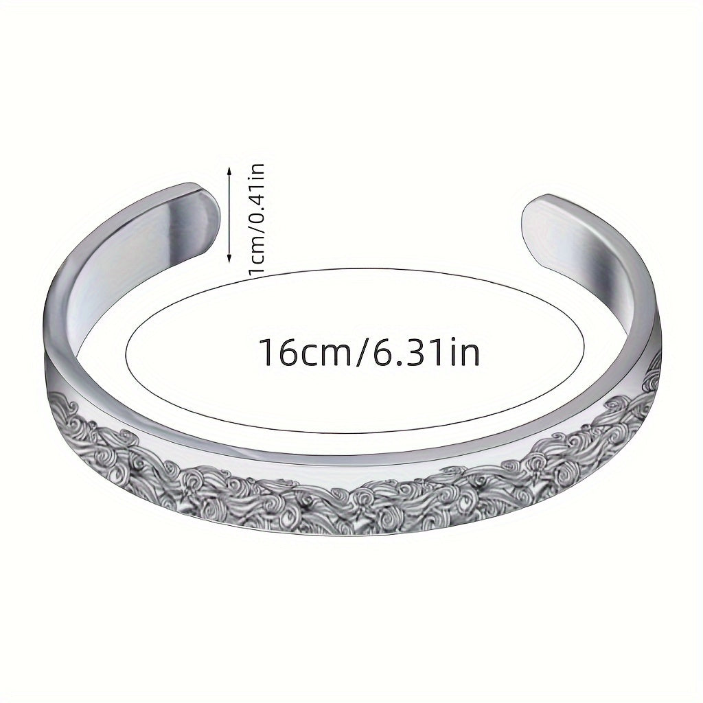 Pet Memorial Bracelet for Women - Adjustable C-Shape Open Cuff Bracelet, Sympathy Gift for Loss of Pet Dog Cat Animal Lover, Commemorative Jewelry for Pet Remembrance Anniversary Silver