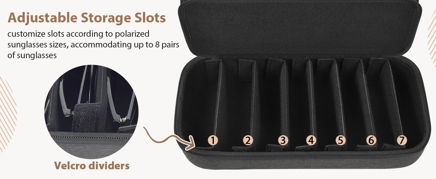 Travel Sunglasses Organizer Case for Quay Polarized Sunglasses Men Women, Trendy Sunglasse Storage Holder (Bag solely)