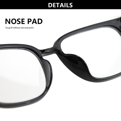 Reading Glasses Small Rectangle Frame Spring Hinge Lightweight PC Lens Unisex Stylish Durable Readers for Men and Women Computer Driving Magnification +100 to +350