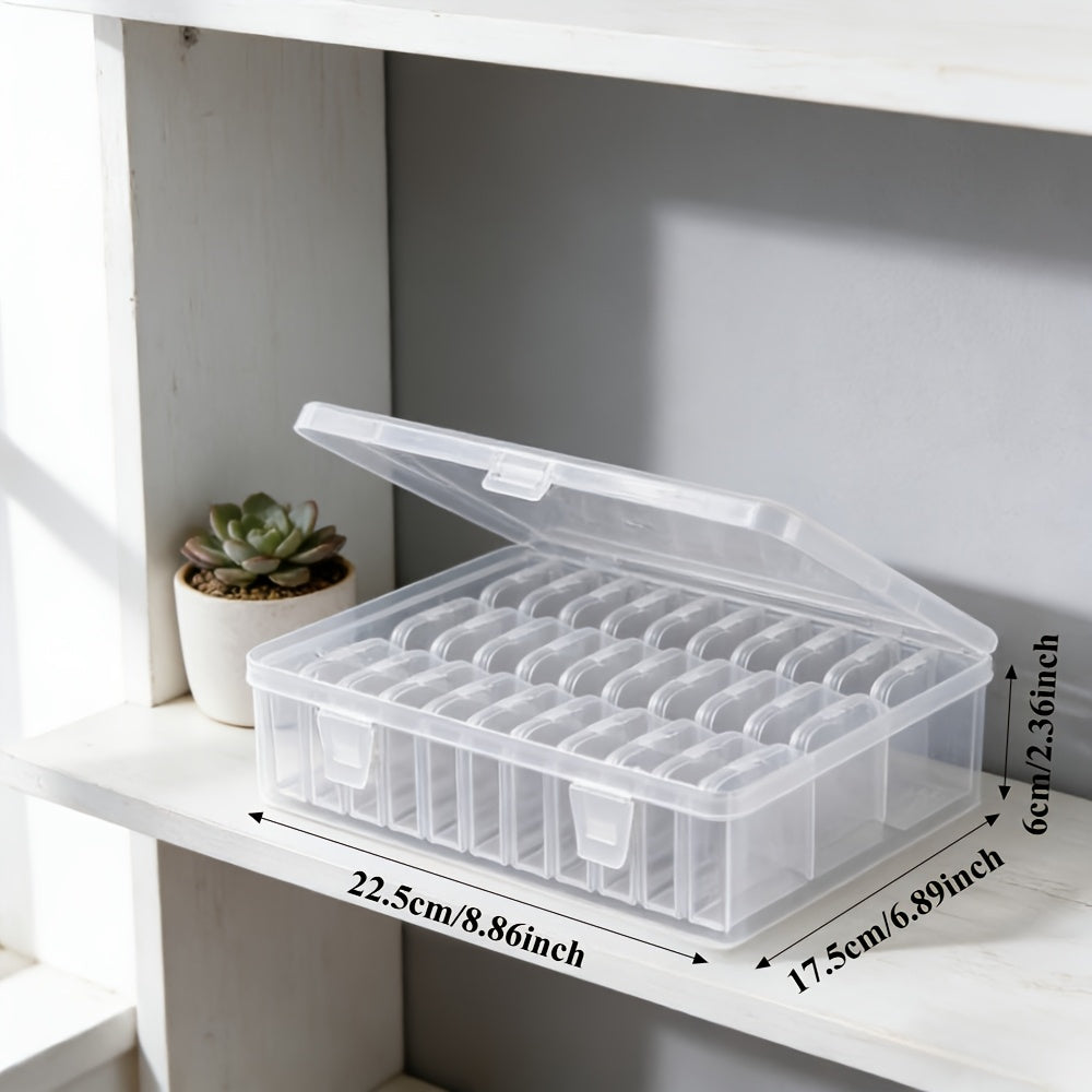 [Portable Travel Storage] 51/31/3Pcs Clear Plastic Jewelry Storage Boxes (With Handles) Stackable 50/31 Small Storage Boxes For Ringsand 3 Storage Boxes, Earrings, Studs, And Small Accessories. Portable Makeup Organizer And Travel Storage Case