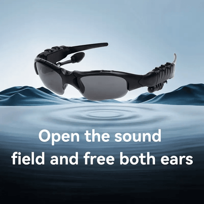 Smart Glasses Bluetooth Wireless Headphones - Open Ear Audio Hands-Free Calls Music Navigation Noise Cancelling Mic Driving Outdoor Men Women