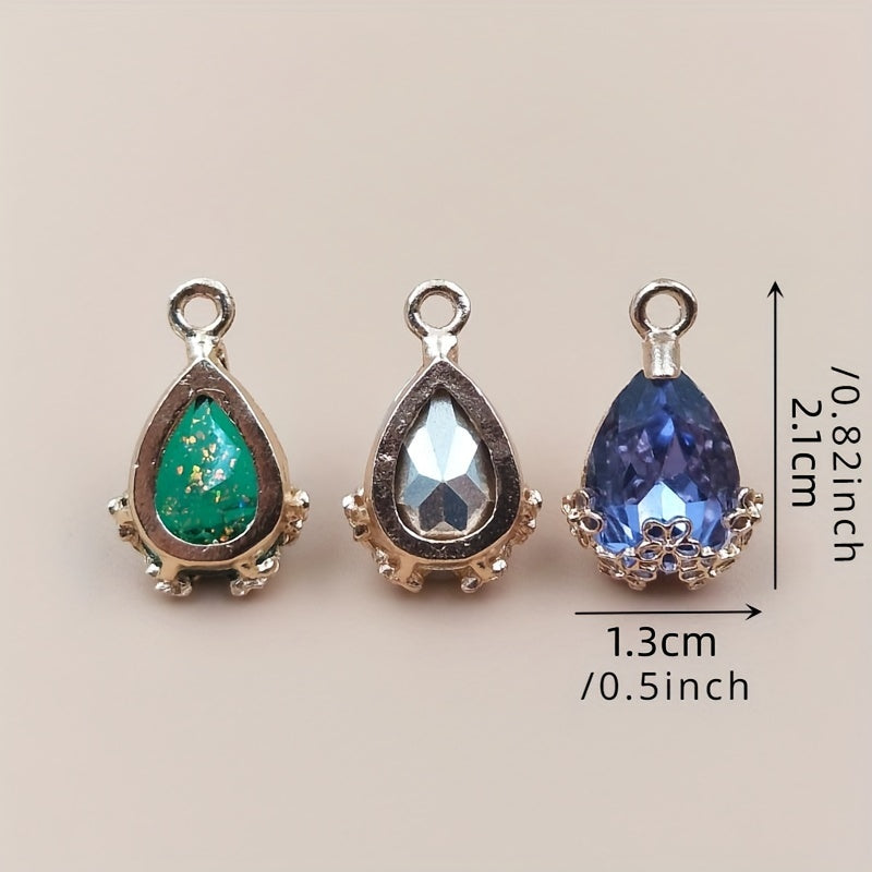 22pcs Plum Blossom Edge Water Drop Pendant Accessories Water Drop Pendant Accessories Women's Jewelry Accessories Set