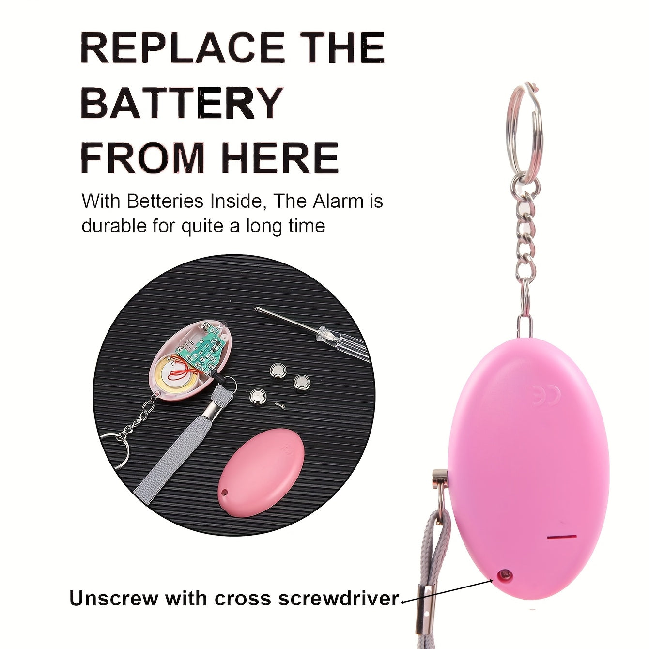 10pcs Safety Keychain Set With Personal Alarm Keychain, And Bottle Storage Bag And Whistle, Family Gift.