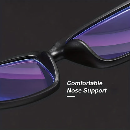 Reading Glasses 4 Pack Fashion Sport Rectangular Full Frame for Men Women – Lightweight Presbyopia Readers, Diopters +1.00 to +4.00, Everyday Office Computer Use