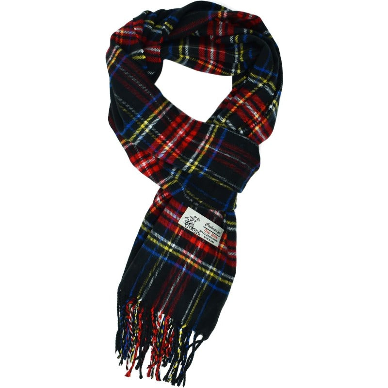Scottish Stewart Tartan Plaid Luxurious Winter Scarf Soft Cashmere Feel 72"x12", Scottish Heritage Holiday Gift