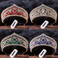 1 European-style Crown Wedding Accessory with Ethnic Flair, Sparkling Full- Tiara. Women's Wedding Headpiece, Royal Queen Crown Headband, Metallic Princess Headpiece, Bridal Birthday Ball.