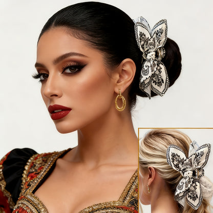 Hair Claw Clips 4pcs Vintage Bow Nonslip Strong Hold Jaw Clip Boho Style Hair Accessories for Women Girls Thick Thin Hair All Types