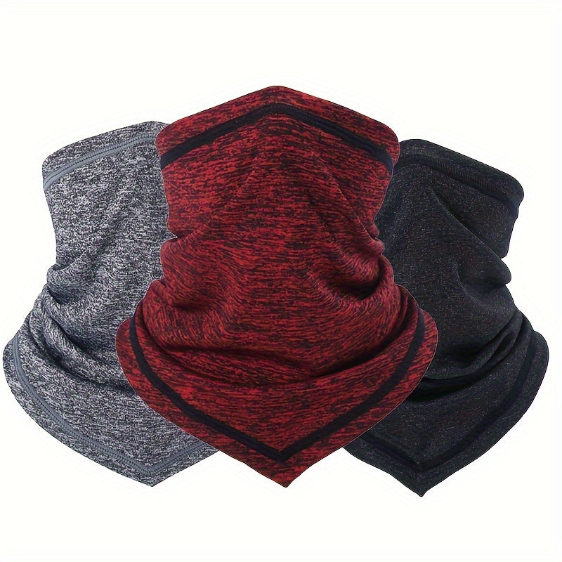 3pcs Summer Thin Neck Gaiter Soft Breathable Sun Protection for Outdoor Work, Sports And Activities: Skiing, Cycling, Motorcycling, Hiking, Running, Fishing, Traveling, CS Games