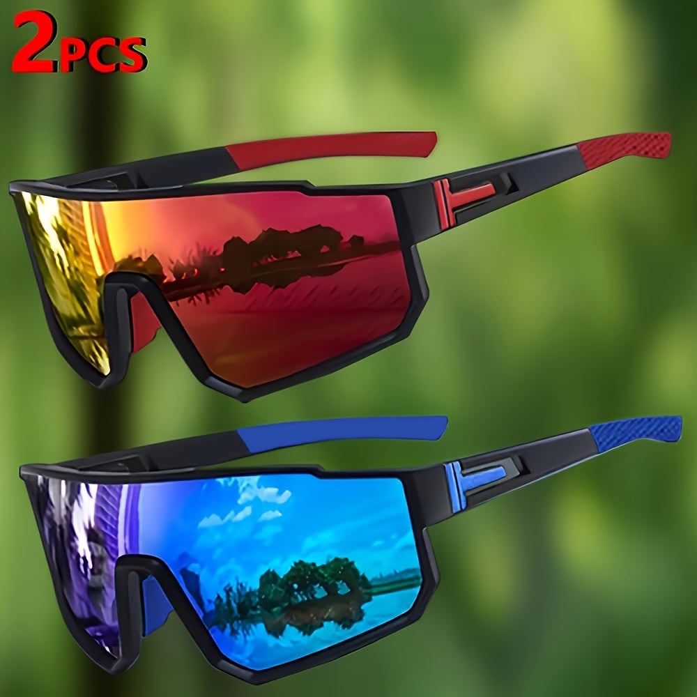 Sports Eyewear Blue Light Blocking UV Protection - Decorative Fashion Glasses for Men Women, Colorful Athletic Eyewear for Driving Fitness Racing Cycling, Trendy Outdoor Sport Sunglasses