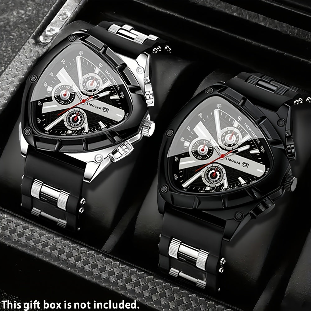 2/1pc/Set Mens Watches for Men, Casual Fashion Mens Quartz Men Watches with Date Calendar Display, Pointer Display, Work And Daily Decoration, Thanksgiving, Christmas The Perfect Gift, Mens Watches Clearance Deal, Reloj Para Hombre.