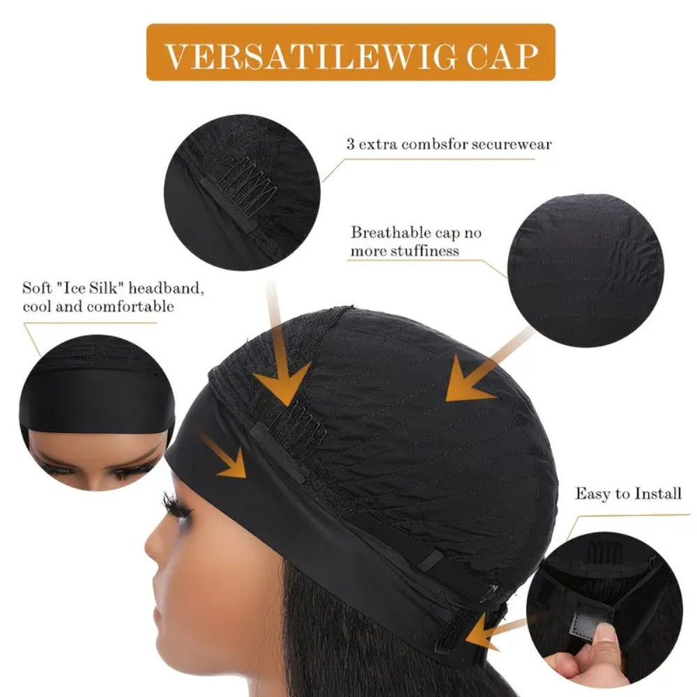 A 26-Inch Wig with Headband, Long Straight Headband, Integrated Natural Fashion Brown Golden Mixed Color Women'S Headband, Suitable for Daily Role-Playing, Halloween, Holiday Parties, Stage Performances, And Fashion Events