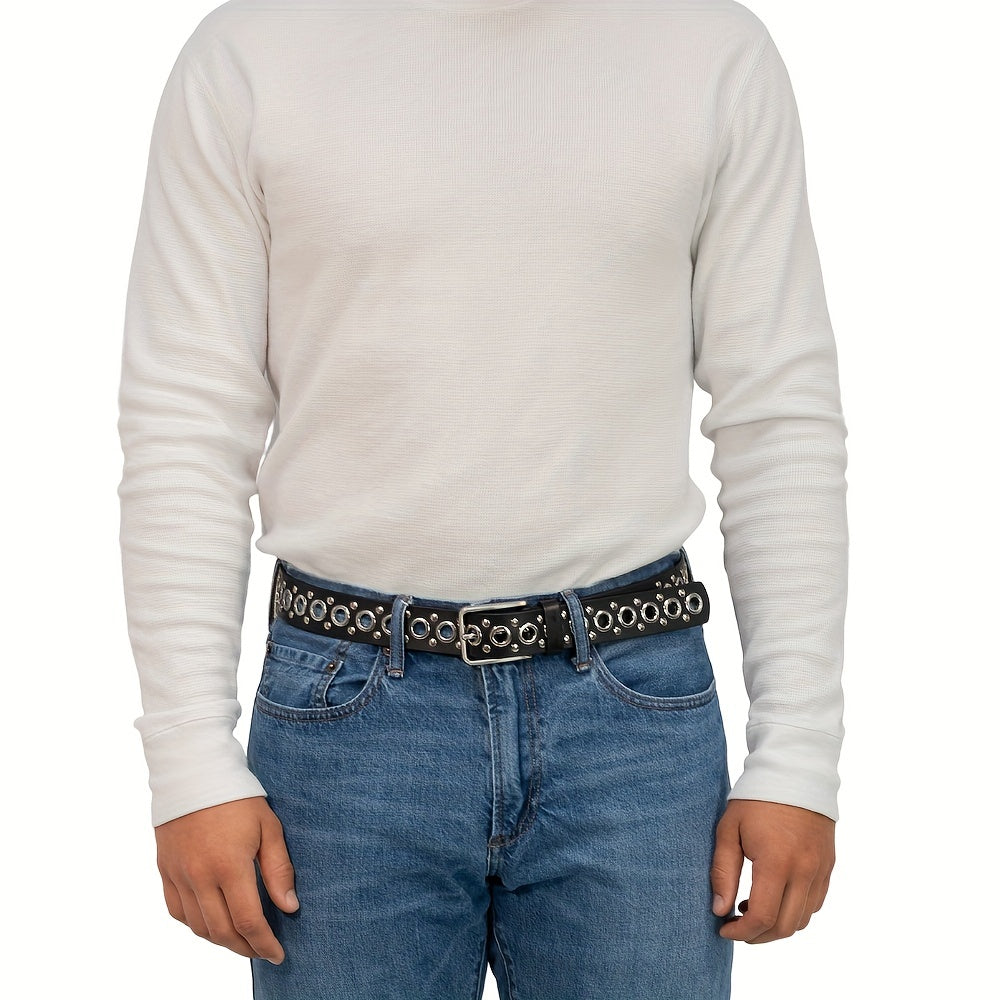 Punk Style Rivet Belt For Men And Women, Ideal choice for Gifts, Father's Day Gift