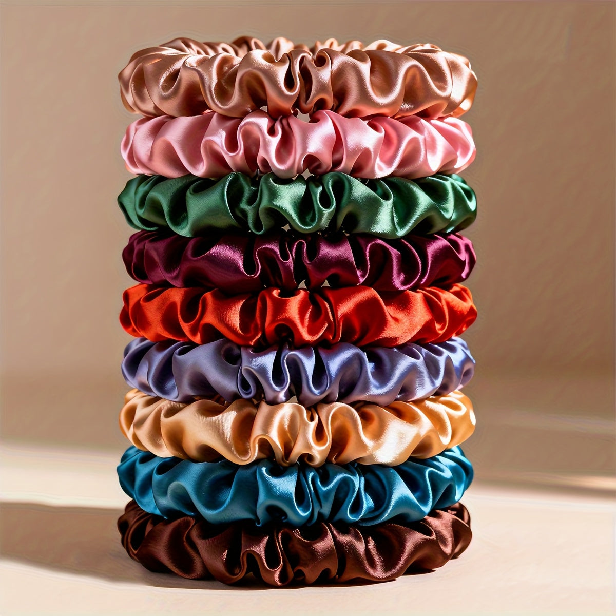Hair Ties for Women 48 Pack – Gentle Elastic Hair Bands for Fine Hair, Scrunchie-Style Small Ponytail Holders in Assorted Colors, No-Damage Korean Style Hair Accessories for Buns & Braids