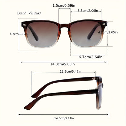 Polarized Driving Sunglasses Unisex Vintage Style UV400 Protection Lightweight Comfortable Eyewear for Men and Women with Protective Case
