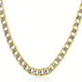 4mm Men's necklace, Women's chain, Cuban link, Men's and Women's necklace chain, fashionable jewelry