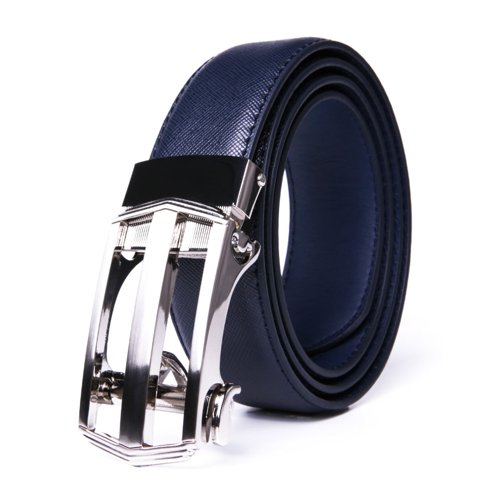 AYAMOTION Genuine Leather Belt Mens Ratchet Dress Belts With Adjustable Automatic Buckle back to school, for wedding,Ideal Gift for Dad, Husband, Boyfriend