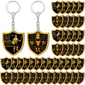 36pcs Christian Put On The Whole Armor Of God | Religious Christmas Gifts for Men, Bulk Keychain Military Knight Favor Gift, Acrylic and Zinc Alloy Material