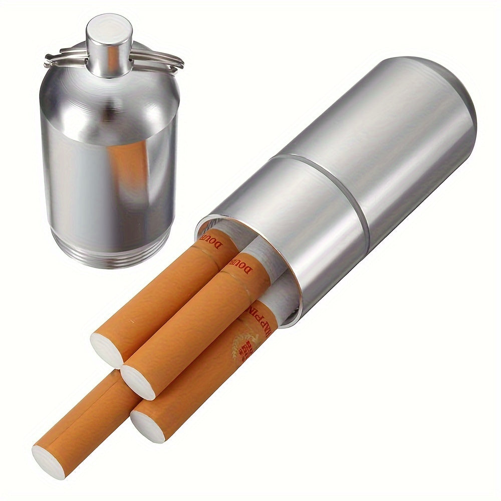 4 Pack Multipurpose Mini Portable Cigarette Case Holder With Keychain, Pill Box, Toothpicks Storage Container, Christmas gifts