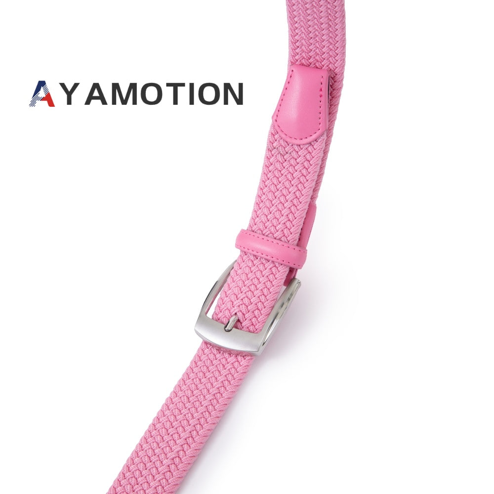 AYAMOTION Canvas Elastic Fabric Woven Stretch Braided Belts for Men Women Junior with Multicolored Full Sizes Multicolored Golf Belts for Man For school for wedding,Ideal Gift for Dad, Husband, Boyfriend