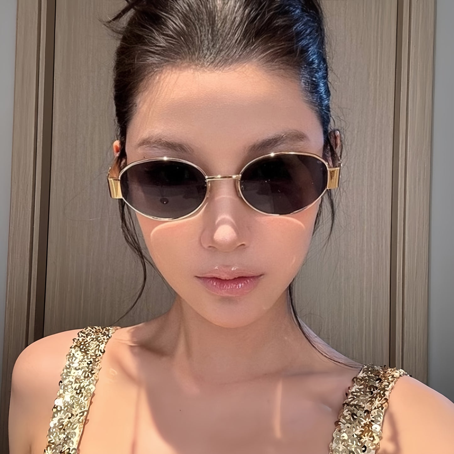 Retro Oval Sunglasses 2 Pack Metal Frame Vintage Fashion Eyewear Unisex Men Women Daily Wear Travel Beach UV Protection Trendy Shades