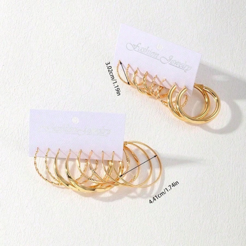 16pcs of minimalist, luxurious and sexy metal twist earrings - Women's daily/ party jewelry, a cute gift for her, hypoallergenic design, gift set, jewelry and stock,  Elegant Design, Durable Material, Statement Pieces, Fashion Jewelry, Jewelry Lovers