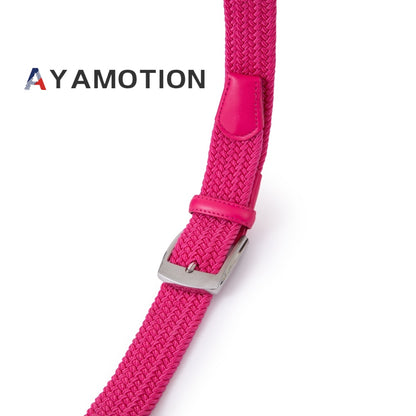 Ratchet Belt for Men & Women - Stretch Woven Elastic Braided, Auto Buckle, 32 Adjustments, Sizes S-XL, 5 Colors, Golf Wedding School Gift