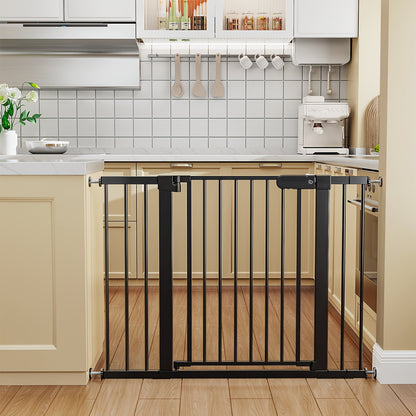 Adjustable Metal Gate - 27-43 Inch Width - Adjustable-width metal barrier in black or white – view 7