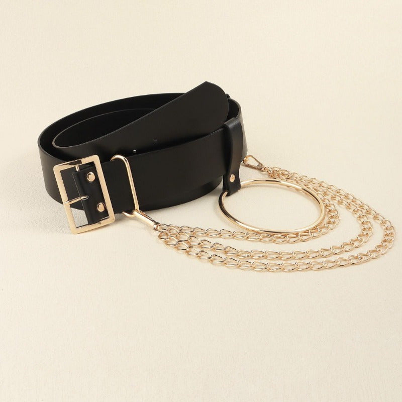 Designed for Street Punk Women! Chain Decorative Stylish Belts to Add Color to Dresses and Jeans
