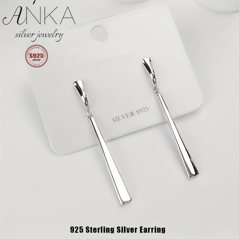 [Sterling Silver Earrings] 925 Sterling Silver OL Style Earrings - Women's Simple S925 Earrings