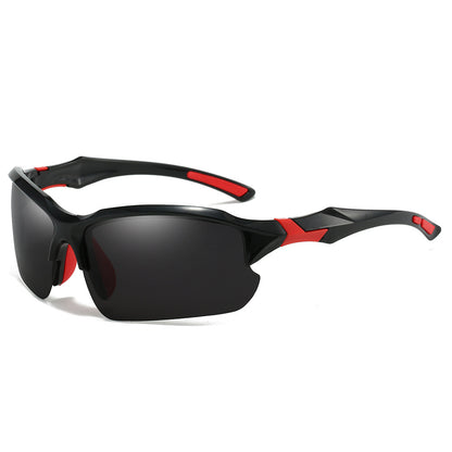 Half Frame Sports Sunglasses for Men 3 Pack - Lightweight UV Protection Outdoor Goggles for Running Fishing Skiing Driving Cycling Sun Protection Wraparound Shades