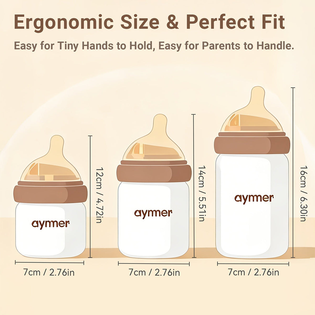 Anti-Colic Baby Bottle Set - Wide-Neck Leak-Resistant Design – 3-Variant Selection – view 3