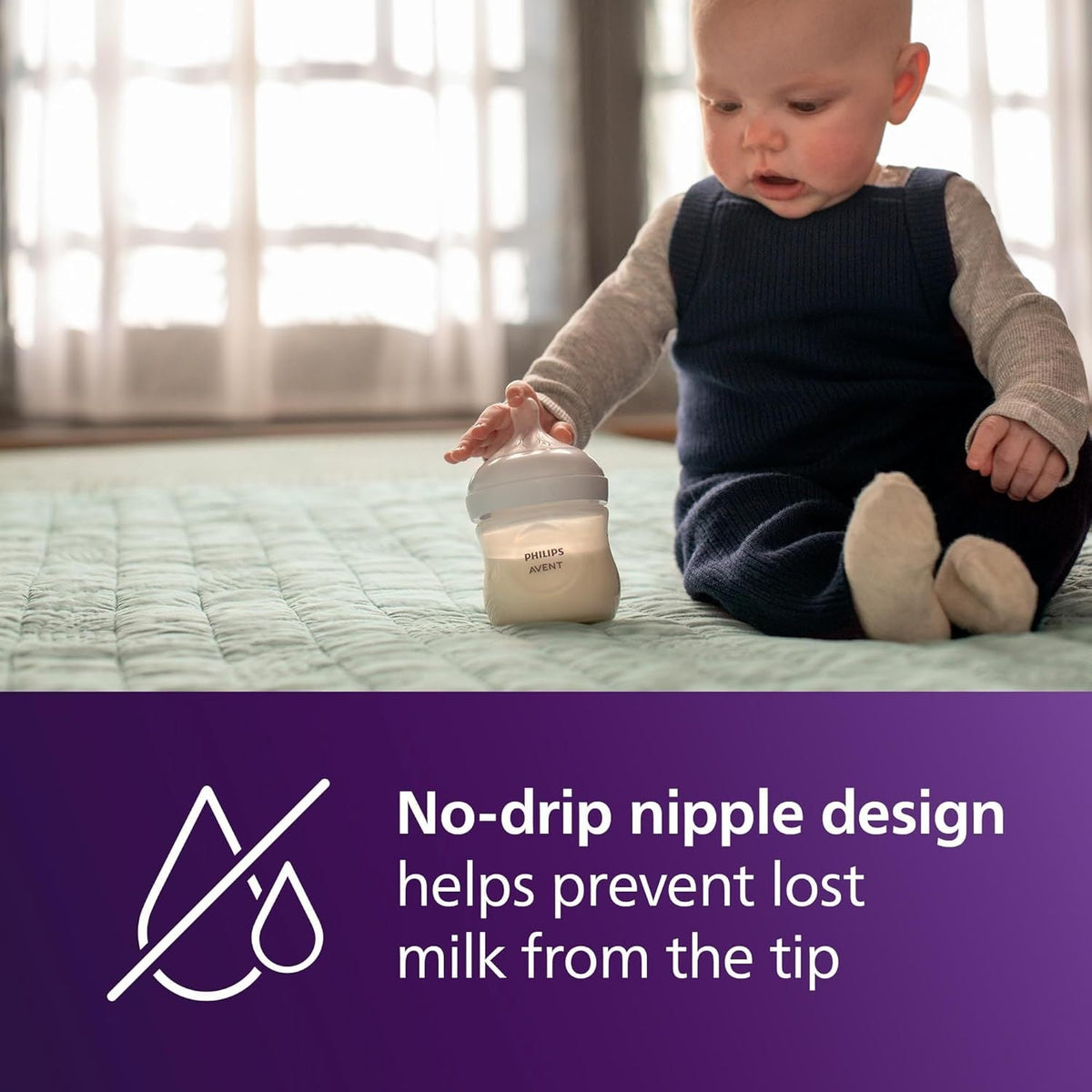 Anti-Colic Baby Bottle Set - Wide-Neck Leak-Resistant Design – Colorway 18085 – view 9