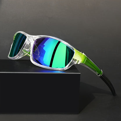 Wraparound Sunglasses UV400 Retro Chic - TAC Lens PC Frame Unisex Fashion Eyewear Men Women Driving Cycling Sports Daily Wear 5 Colors