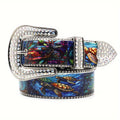 Men's & Women's Diamond Belt - Sea Turtle Print, Fashion Luxury Y2K Style, All-Purpose - For Fashionable Adults - Perfect Gift for Trendsetters