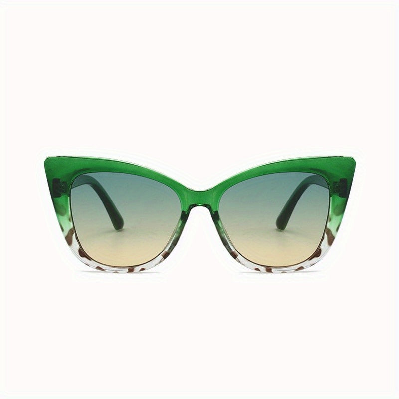 Cat Eye Sunglasses for Women, Y2K Retro Luxury Fashion Glasses with UV Protection, Trendy Vintage Design for Beach Vacation Cruise Party — Includes Protective Case & Cleaning Cloth