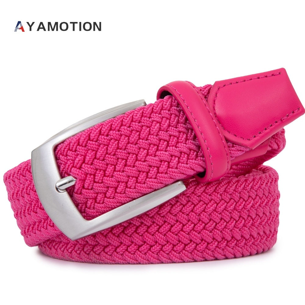 Ratchet Belt for Men & Women - Stretch Woven Elastic Braided, Auto Buckle, 32 Adjustments, Sizes S-XL, 5 Colors, Golf Wedding School Gift