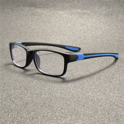 Reading Glasses 4 Pack Fashion Sport Rectangular Full Frame for Men Women – Lightweight Presbyopia Readers, Diopters +1.00 to +4.00, Everyday Office Computer Use