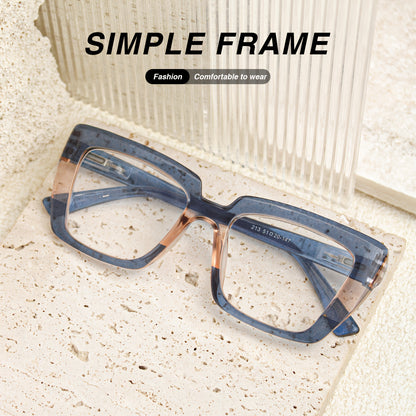 Reading Glasses 8-Pack Retro Print Color Clash Rectangular Spring Hinge Women Fashion Party Holiday Gift Eyewear Magnification +100 to +400 Colorful Trendy