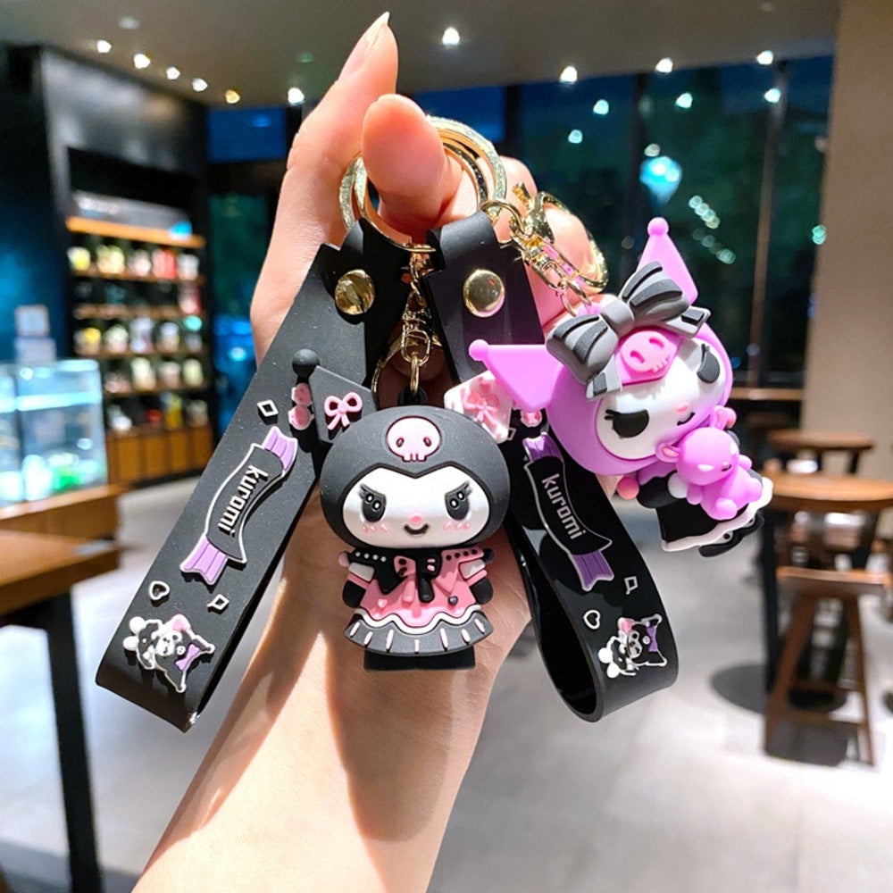 Sanrio Key Chain Pendant Kulomi Key Chain Doll Hanging Small Gift Key Ring