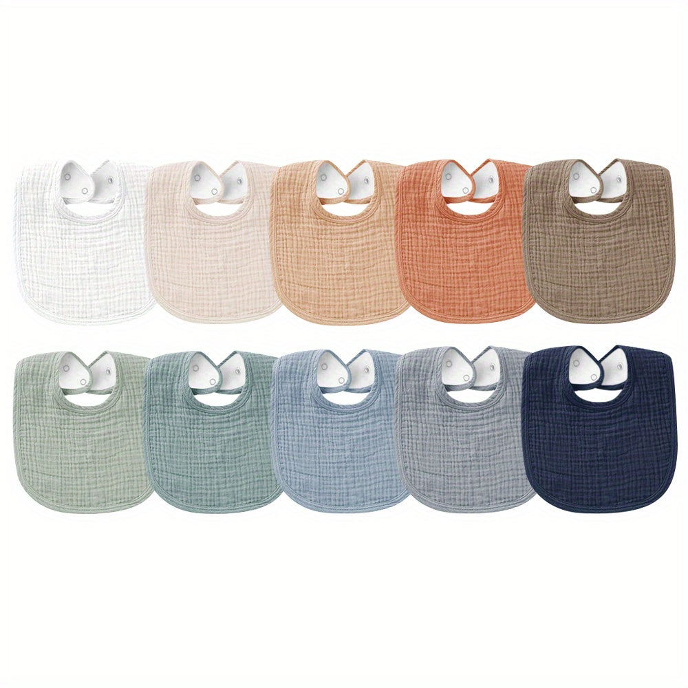 Baby & Toddler Baby Bib – Baby Mixed Color-10pcs Polyester Outfit Set – view 3