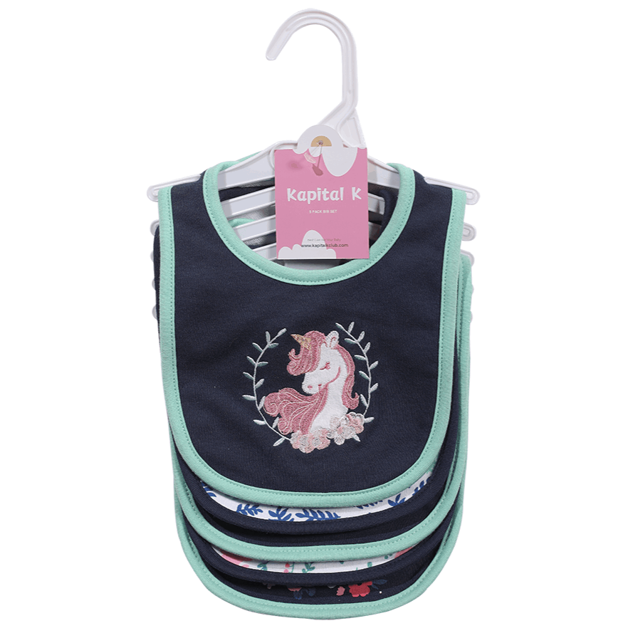 Baby & Toddler Baby Bib Multipack – Cotton Baby Bibs 5-Pack - Cartoon Embroidered – view 2